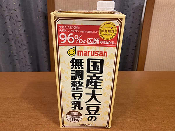 marusanの国産大豆の無調整豆乳は濃い豆乳ヨーグルトができる